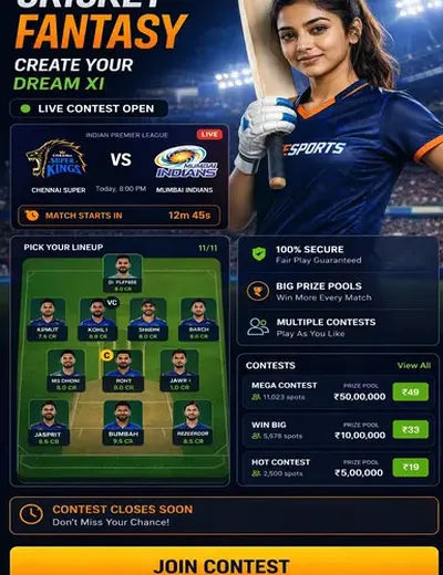 F18bet (f 18 bet) fantasy cricket & matchday visual 3